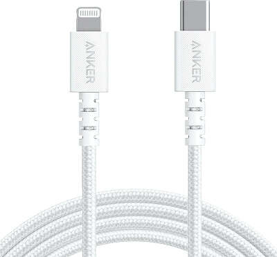 Кабель Anker PowerLine Select+ USB-C to Lightning Cable, 1.8 м, White [A8618H21]