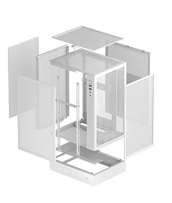 Корпус Deepcool CH170 DIGITAL WH без БП, белый, MINI-ITX