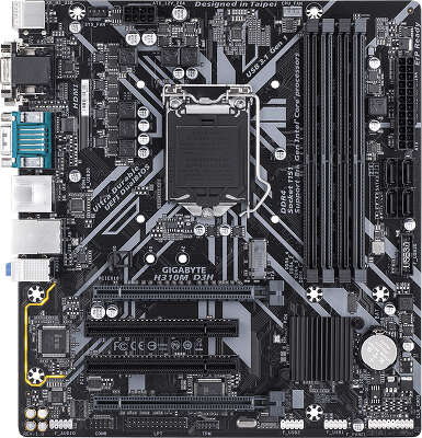 Материнская плата microATX LGA1151v2 GIGABYTE H310M D3H