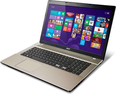 Ноутбук Acer Aspire V3-772G-54216G1TMamm Gold 17.3" FHD/i5-4210M/6/1000/GTX850M 2G/Multi/ WF/BT/CAM/ W8