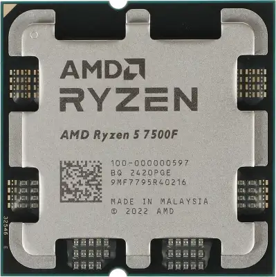 Процессор AMD Ryzen 5 7500F AM5 (100-000000597) (3.7GHz) OEM