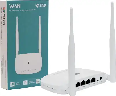 Роутер беспроводной SNR W4N (SNR-CPE-W4N(REV.N)) 10/100BASE-TX белый