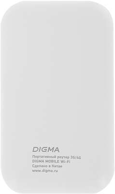 Модем 3G/4G Digma Mobile Wi-Fi DMW1880 micro USB Wi-Fi Firewall +Router внешний белый