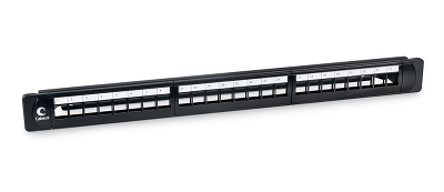 Модульная патч-панель 19", 24 порта, 1U, для неэкр. Модулей Cabeus PLB-24 Модульная патч-панель 19", 24 порта, 1U, для неэкранированных модулей, с задним кабельным организатором (без модулей)