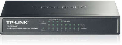 Коммутатор TP-Link TL-SG1008P (L2) 8x1Гбит/с 4PoE+ 64W неуправляемый