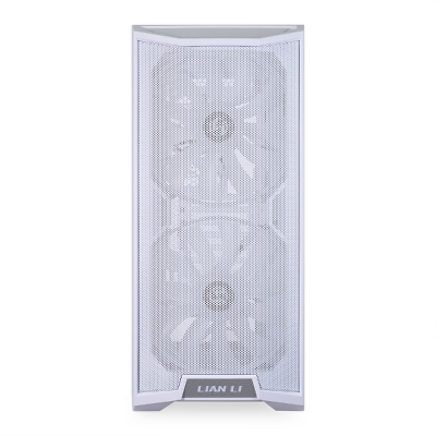 Корпус LIAN LI Lancool 215 Snow White, Medium Case: E-ATX (width: under 280mm), ATX, M-ATX, ITX, 2xUSB 3.0, 1xAudio, Included Fans: 2x200mm 800RPM ARGB, 1x120mm 1100 RPM