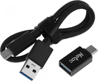 Накопитель SSD Netac USB-C 240Gb NT01Z7S-240G-32BK Z7S 2.5" черный