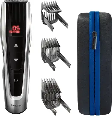 Машинка для стрижки Philips HC9420/15 серебристый/черный (насадок в компл:3шт)