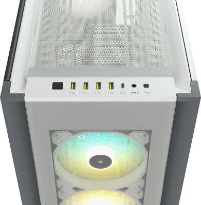 Корпус Corsair iCUE 7000X, белый, EATX, Без БП (CC-9011227-WW)