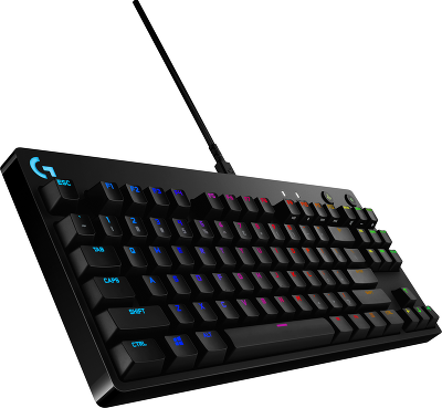 Клавиатура/ Logitech Gaming Keyboard G PRO TKL Corded Mechanical - BLACK - RUS - USB - CLICKY