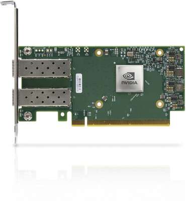 Сетвевая карта Mellanox ConnectX-6 Dx EN adapter card, 100GbE dual-port QSFP56, PCIe4.0 x16, No Crypto, 1 year