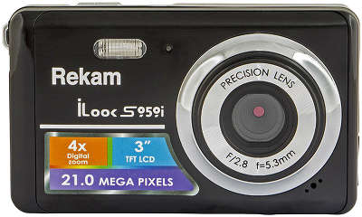 Цифровая фотокамера Rekam iLook S959i темный металлик