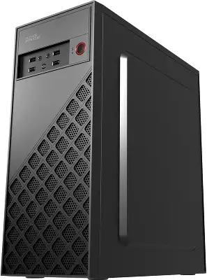 Корпус KingPrice KPCC-MD203 черный без БП ATX 1x80mm 3x120mm 2xUSB2.0 audio