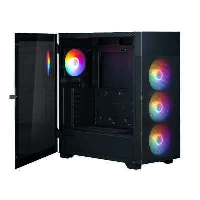 корпус ZALMAN S5 NEO, ATX, BLACK, WINDOW, 2xCOMBO (3.5" or 2.5"), 4x2.5", 1xUSB2.0, 1xUSB3.1, FRONT 3x120mm FRGB, REAR 1x120mm FRGB