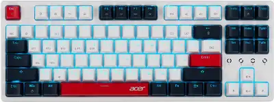Клавиатура Acer OKR302 механическая белый USB беспроводная BT/Radio Multimedia for gamer для ноутбука LED (ZL.KBDEE.016)