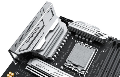 Материнская плата MAXSUN MS-Terminator B860M, LGA1851, B860, 4*DDR5, 4*SATA3, 3*M.2, USB 3.2, USB 2.0, Type-C, 1*PCIEx16, 1*PCIex4, 1*PCIex1, HDMI+DP, mATX