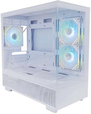 1STPLAYER MIKU Mi5 ARGB White / mATX / 3x120mm ARGB fans / Mi5-WH-2FC7R-W-1FC7-W
