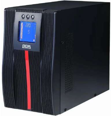 PowerCom Macan MAC-3000 ИБП {On-Line, 3000VA / 3000W, Tower, IEC, LCD, Serial+USB, SNMPslot, подкл. доп. батарей} (1034863)