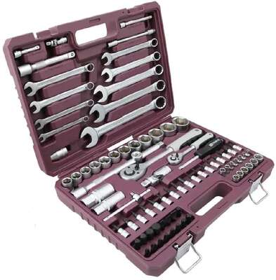Thorvik TS082 Набор инструмента универсальный 1/4", 1/2"DR, 82 предмета