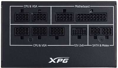 XPG CORE REACTOR II VE 650 (ATX 3.1, 650W, Full Modular,  PWM 120mm FDB fan,  Active PFC, DC to DC,Half-Bridge & LLC converter, 80+ GOLD,) RET