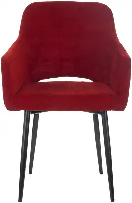 Кресло Бюрократ CH-380F бордовый Velvet 09 на ножках металл черный