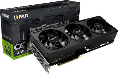 Видеокарта Palit PCI-E 4.0 PA-RTX4070 SUPER JETSTREAM OC NVIDIA GeForce RTX 4070 Super 12Gb 192bit GDDR6X 1980/21000 HDMIx1 DPx3 HDCP Ret