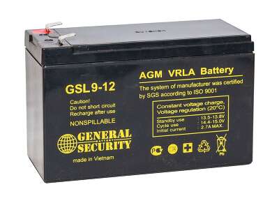 Батарея аккумуляторная для ИБП General-Security GSL9-12 (12V 9Ah)