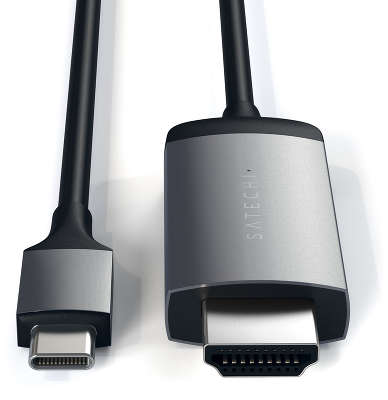 Адаптер Satechi Aluminum USB-C to HDMI Adapter 4K 60Hz, 1.8 м, Space Gray [ST-CHDMIM]