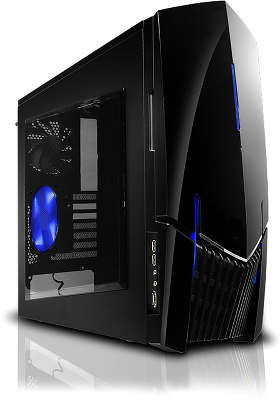 Корпус midiATX NZXT Lexa S Black-Blue (без б,п)