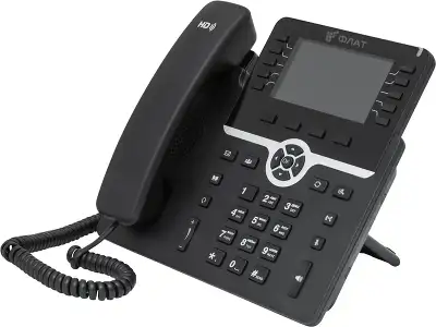IP-телефон Flat-Phone B10: 20 SIP-аккаунтов, 2 порта 10/100/1000BASE-T (RJ-45), ЖК-дисплей, PoE, РЕЕСТР