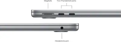 Apple MacBook Air 13" Space Grey (M3 8C CPU, 10C GPU/8Gb/512Gb SSD) (MRXP3LL/A)
