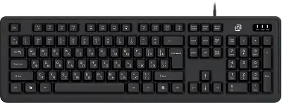 Клавиатура Оклик K175 черный USB Multimedia кабель 1.8м