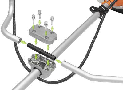 Триммер бензиновый Carver GBC-043M 1250Вт 1.6995л.с. неразбор.штан. реж.эл.:леска/нож