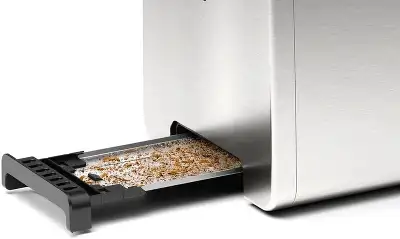 Тостер Bosch TAT4P420 970Вт нержавеющая сталь/черный