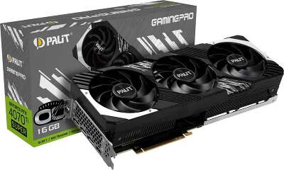 Видеокарта Palit NVIDIA nVidia GeForce RTX 4070Ti SUPER GAMINGPRO OC 16Gb DDR6X PCI-E HDMI, 3DP