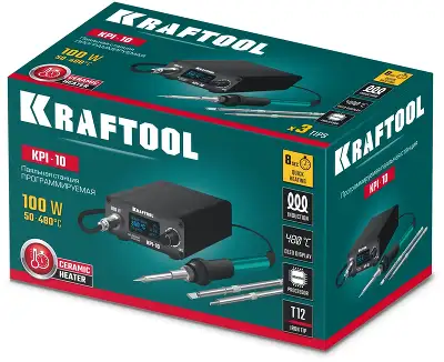 Паяльная станция Kraftool KPI-10 электрич. 100Вт макс.t=480 (55343)