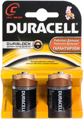 Комплект элементов питания Duracell C (LR14) (2 шт в блистере)