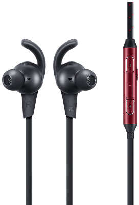 Наушники с микрофоном Samsung Earphones Advanced ANC, с шумоподавлением, Red