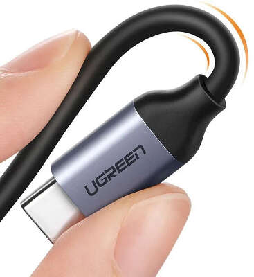 Адаптер UGREEN CM231 (60164) USB-C to 3.5mm Audio Adapter with PD. Цвет: серый