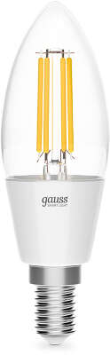 Умная лампа Gauss Smart Home C35 E14 4.5Вт 495lm Wi-Fi (1250112)