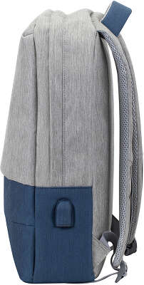 Рюкзак для ноутбука 15.6" RIVA 7562, серый/темно-синий