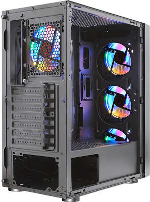 Корпус Ginzzu CL300 FAN 12CM RGB*4 USB3.0 Window