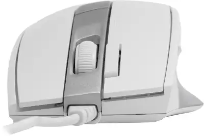 Мышь A4Tech Fstyler FM45S Air белый/серебристый оптическая 2400dpi silent USB 7but (FM45S AIR USB (SILVER WHITE))