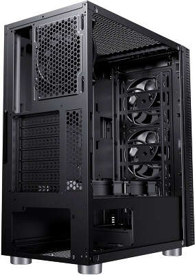 корпус Accord 3407 black w/o PSU ATX 8x120mm 2xUSB2.0 1xUSB3.0 audio bott PSU