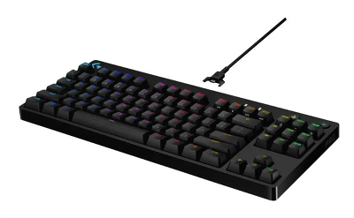Клавиатура Logitech Gaming keyboard G PRO, Mechanical, RGB, Black, [920-009393]