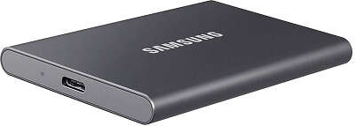 Внешний SSD Samsung 1TB T7 1.8", USB 3.2/Type-C, серый (MU-PC1T0T/WW)