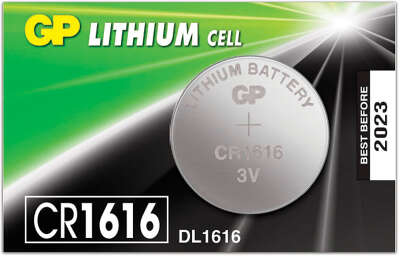 Элемент питания CR1616 GP Lithium (цена за 1 шт)
