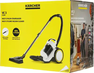 Пылесос Karcher VC 3 Floor 700Вт белый/черный