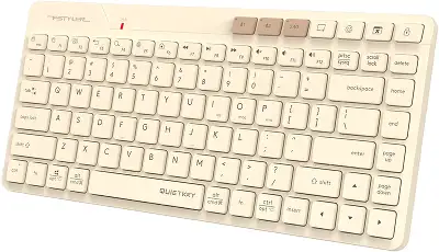 Клавиатура A4Tech Fstyler FBK26C AS бежевый USB беспроводная BT/Radio slim Multimedia (FBK26C AS)