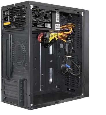 Exegate EX287885RUS Корпус Minitower ExeGate mEVO-9302-RGB-600W-12 (mATX,600NPX 12см,2USB+USB3.0, HD аудио,черн/RGB)